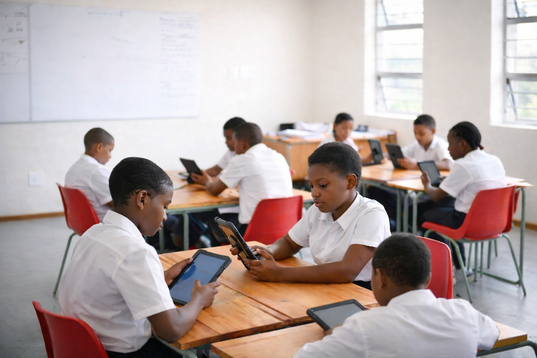 Students learning together